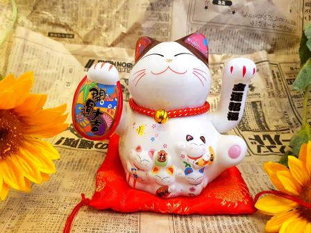 Mèo Vẫy Tay Maneki Neko - Neko Gốm Sứ Nhật